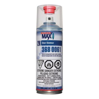 SprayMax&reg; 3680061 2K Glamour Clear Coat, 11.8 oz, High Gloss
