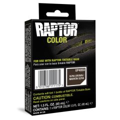 U-POL® RAPTOR® UP4859 Raptor Color, 1.5 fl-oz Pouch, Sepia Brown, 3:1 Mixing, 30 sq-ft Coverage