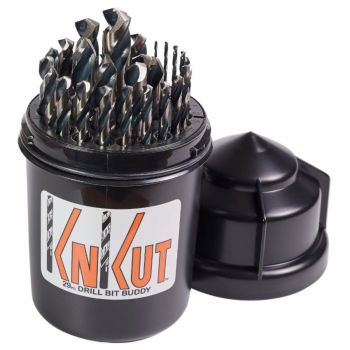 KNK 29KK5DB  29 Piece Drill Buddy Jobber  Drill Bit Set 1/16"-1/2" by 64ths