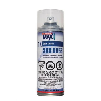 SprayMax® 3680058 1K Clear Acrylic, 10.6 oz