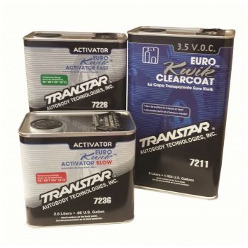 TRANSTAR® EURO Kwik™ 7211 Clearcoat, 5 L Can, Euro, 2:1 Mixing