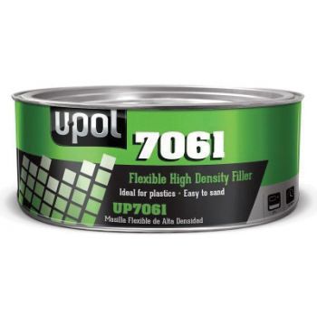U-POL® UP7061 Flexible High Density Body Filler, 600 mL Tin, Black, Paste, Flexible High Density