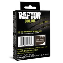U-POL&reg; RAPTOR&reg; UP4859 Raptor Color, 1.5 fl-oz Pouch, Sepia Brown, 3:1 Mixing, 30 sq-ft Coverage