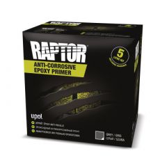 U-POL&reg; RAPTOR&reg; UP4830 Anti-Corrosive Epoxy Primer Kit, 5 L Can, Gray, 4:1 Mixing, 300 sq-ft at 3 mil Coverage