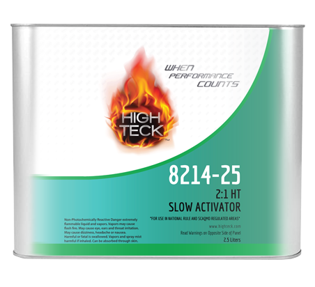 High Teck (2.5l) Euro Clear - 2:1 Mix Ratio - National Rule&SCAQMD - Slow Act. - 8214-25