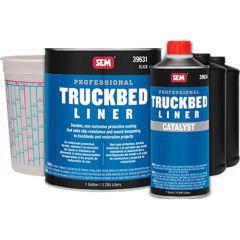 SEM&reg; 39630 Truckbed Liner Kit, 1 gal, Black, Liquid, 125 sq-ft Coverage