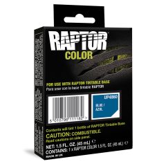 U-POL&reg; RAPTOR&reg; UP4860 Raptor Color, 1.5 fl-oz Pouch, Blue, 3:1 Mixing, 30 sq-ft Coverage, 5 to 7 days Curing