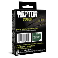 U-POL&reg; RAPTOR&reg; UP4864 Raptor Color, 1.5 fl-oz Pouch, Pine Green, 3:1 Mixing, 30 sq-ft Coverage