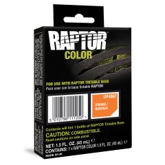 U-POL&reg; RAPTOR&reg; UP4867 Raptor Color, 1.5 fl-oz Pouch, Orange, 3:1 Mixing, 30 sq-ft Coverage, 5 to 7 days Curing