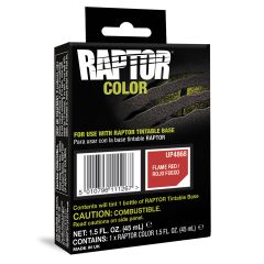U-POL&reg; RAPTOR&reg; UP4868 Raptor Color, 1.5 fl-oz Pouch, Flame Red, 3:1 Mixing, 30 sq-ft Coverage
