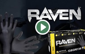 The Raven 7mil Nitrile Disposable Glove